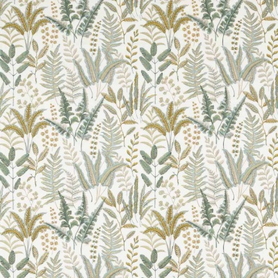 Clarke and Clarke Bracken Embroidery in Glade